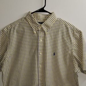 Ralph Lauren yellow and blue button down